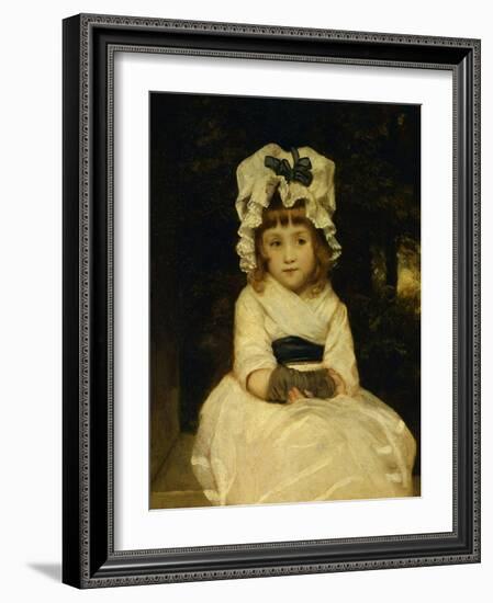 Portrait of Penelope Boothby-Joshua Reynolds-Framed Art Print