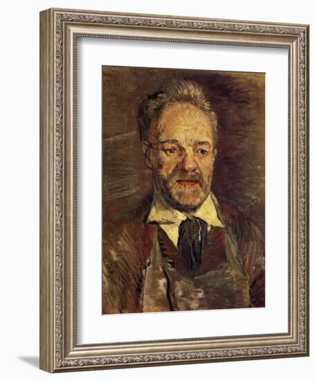 Portrait of Pere Tanguy-Vincent van Gogh-Framed Art Print