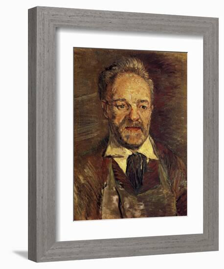 Portrait of Pere Tanguy-Vincent van Gogh-Framed Art Print