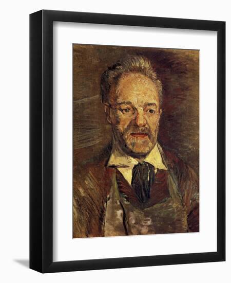 Portrait of Pere Tanguy-Vincent van Gogh-Framed Art Print