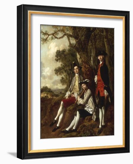 Portrait of Peter Darnal Muilman, Charles Crockatt and William Keeble-Thomas Gainsborough-Framed Giclee Print