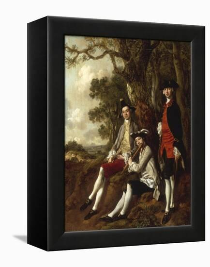 Portrait of Peter Darnal Muilman, Charles Crockatt and William Keeble-Thomas Gainsborough-Framed Premier Image Canvas