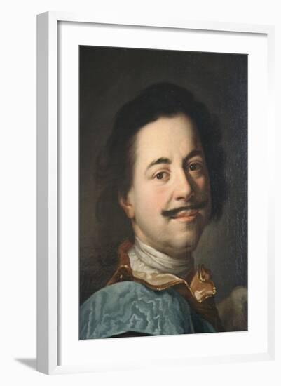 Portrait of Peter the Great, First Half of 19th Century-null-Framed Giclee Print