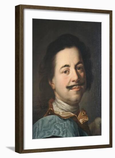 Portrait of Peter the Great, First Half of 19th Century-null-Framed Giclee Print