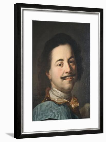 Portrait of Peter the Great, First Half of 19th Century-null-Framed Giclee Print