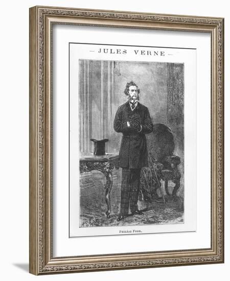 Portrait of Phileas Fogg, Illustration from "Around the World in Eighty Days"-Alphonse Marie de Neuville-Framed Giclee Print