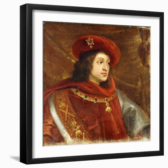 Portrait of Philip I of Spain, Bust-Length, Wearing the Order of the Golden Fleece-Cornelis de Vos-Framed Giclee Print