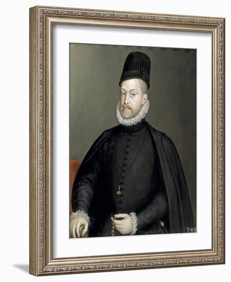 Portrait of Philip II (1527-159), King of Spain and Portugal, 1565-Sofonisba Anguissola-Framed Giclee Print