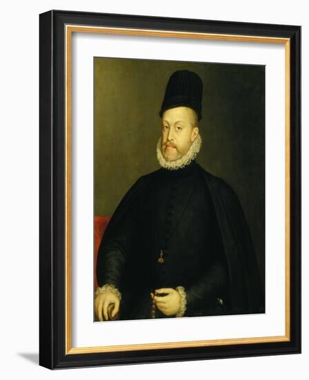 Portrait of Philip II-Alonso Sanchez Coello-Framed Giclee Print