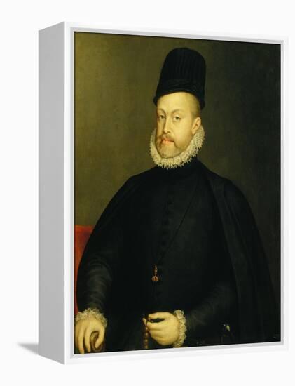 Portrait of Philip II-Alonso Sanchez Coello-Framed Premier Image Canvas