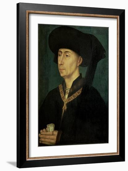 Portrait of Philip the Good (1396-1467) Duke of Burgundy-Rogier van der Weyden-Framed Giclee Print