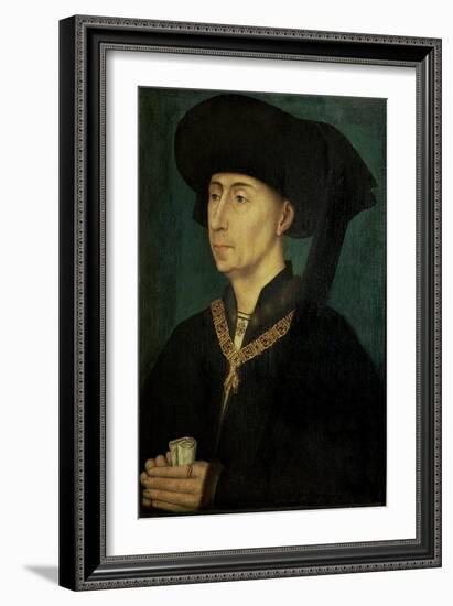 Portrait of Philip the Good (1396-1467) Duke of Burgundy-Rogier van der Weyden-Framed Giclee Print