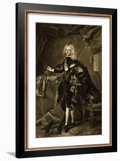 Portrait of Philip V, King of Spain-Hyacinthe Rigaud-Framed Giclee Print