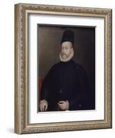Portrait of Philipp II, of Spain, Ca, 1580-Stephan Lochner-Framed Giclee Print
