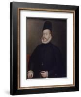 Portrait of Philipp II, of Spain, Ca, 1580-Stephan Lochner-Framed Giclee Print