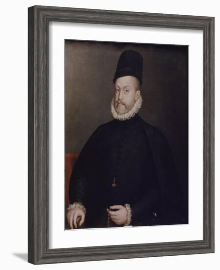 Portrait of Philipp II, of Spain, Ca, 1580-Stephan Lochner-Framed Giclee Print