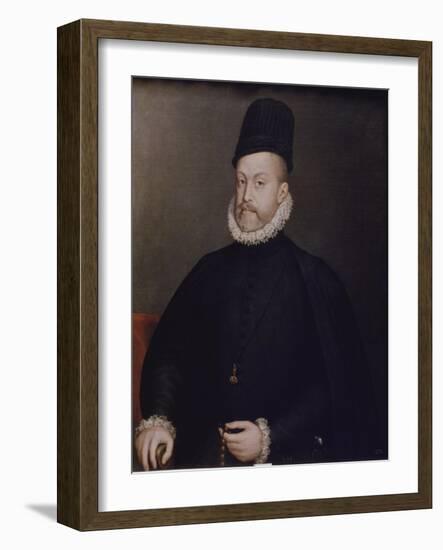 Portrait of Philipp II, of Spain, Ca, 1580-Stephan Lochner-Framed Giclee Print