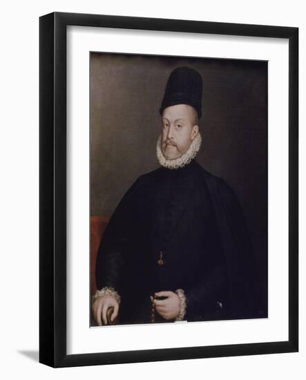 Portrait of Philipp II, of Spain, Ca, 1580-Stephan Lochner-Framed Giclee Print