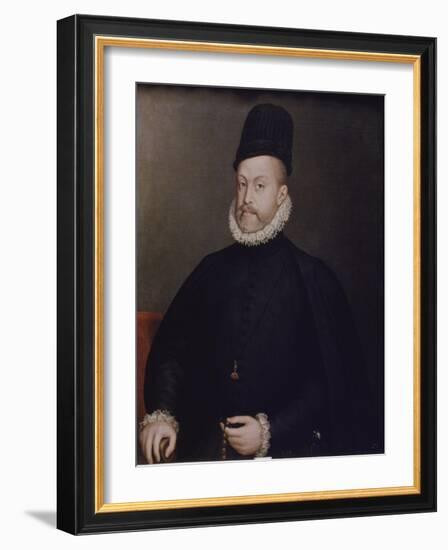 Portrait of Philipp II, of Spain, Ca, 1580-Stephan Lochner-Framed Giclee Print