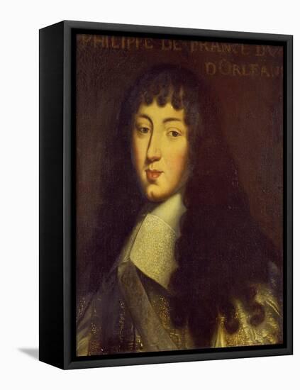 Portrait of Philippe de France, Brother of Louis XIV, French School, circa 1665-null-Framed Premier Image Canvas