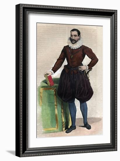 Portrait of Philippe Duplessis Mornay, seigneur du Plessis Marly, French Protestant writer-French School-Framed Giclee Print