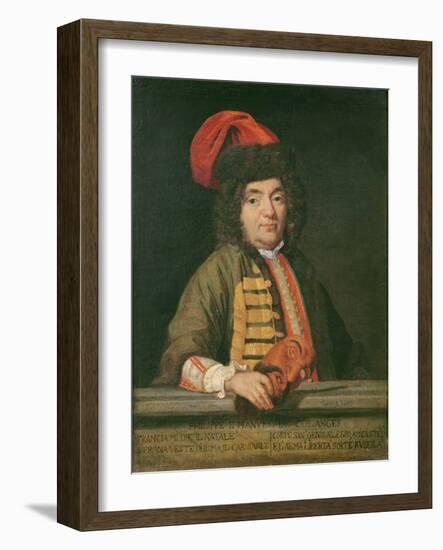 Portrait of Philippe Emmanuel De Coulanges Dressed for Carnival, 1690 (Oil on Canvas)-Italian School-Framed Giclee Print