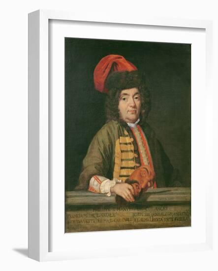 Portrait of Philippe Emmanuel De Coulanges Dressed for Carnival, 1690 (Oil on Canvas)-Italian School-Framed Giclee Print