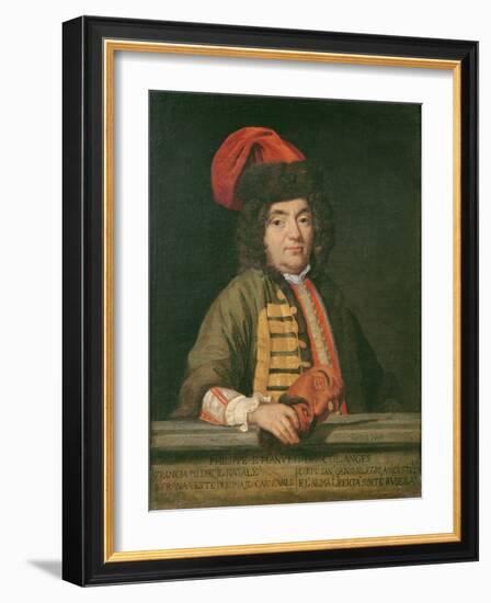 Portrait of Philippe Emmanuel De Coulanges Dressed for Carnival, 1690 (Oil on Canvas)-Italian School-Framed Giclee Print