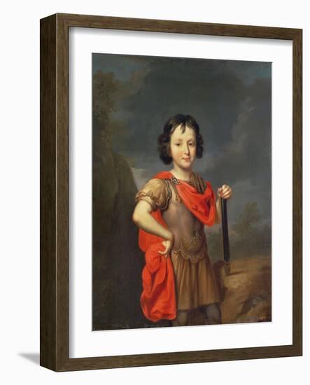 Portrait of Philippe II D'orleans (1674-1723) 1687 (Oil on Canvas)-Pierre Mignard-Framed Giclee Print