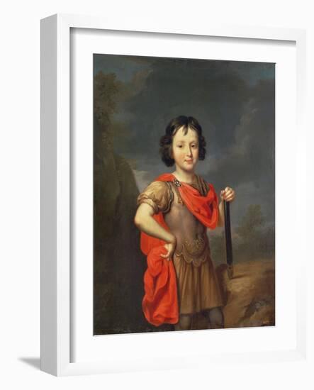 Portrait of Philippe II D'orleans (1674-1723) 1687 (Oil on Canvas)-Pierre Mignard-Framed Giclee Print