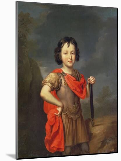 Portrait of Philippe II D'orleans (1674-1723) 1687 (Oil on Canvas)-Pierre Mignard-Mounted Giclee Print