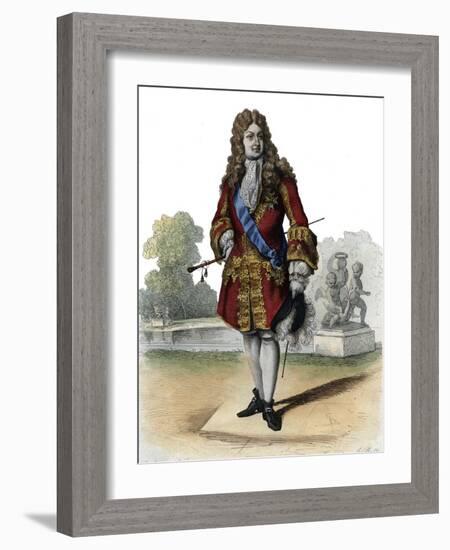 Portrait of Philippe II, Duke of Orleans (1674-1723)-French School-Framed Giclee Print