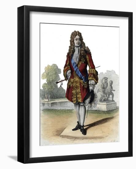 Portrait of Philippe II, Duke of Orleans (1674-1723)-French School-Framed Giclee Print