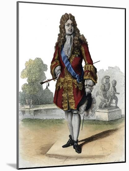 Portrait of Philippe II, Duke of Orleans (1674-1723)-French School-Mounted Giclee Print