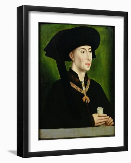 Portrait of Philippe Le Bon (1396-1467) Duc De Bourgogne-Rogier van der Weyden-Framed Giclee Print