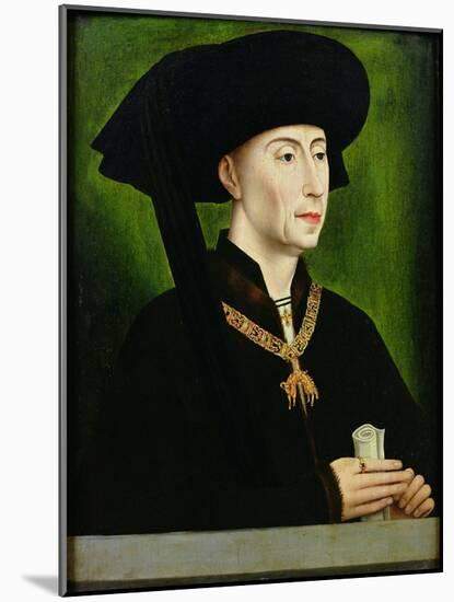 Portrait of Philippe Le Bon (1396-1467) Duc De Bourgogne-Rogier van der Weyden-Mounted Giclee Print