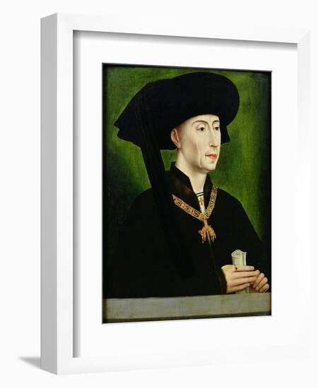 Portrait of Philippe Le Bon (1396-1467) Duc De Bourgogne-Rogier van der Weyden-Framed Giclee Print