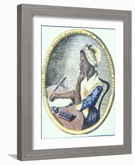 Portrait of Phillis Wheatley (C.1753-85)-null-Framed Giclee Print