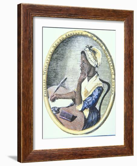 Portrait of Phillis Wheatley (C.1753-85)-null-Framed Giclee Print