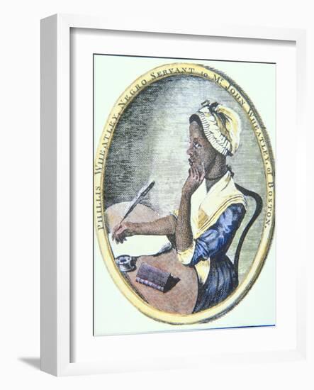 Portrait of Phillis Wheatley (C.1753-85)-null-Framed Giclee Print