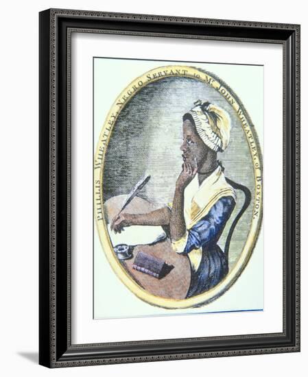 Portrait of Phillis Wheatley (C.1753-85)-null-Framed Giclee Print