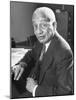 Portrait of Philosopher Alain Leroy Locke Sitting at Desk in Office at Howard University-Alfred Eisenstaedt-Mounted Photographic Print