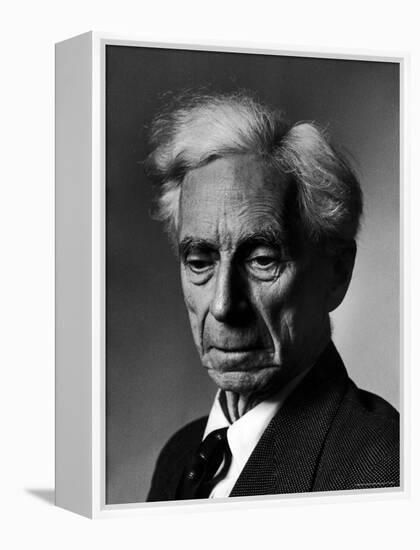 Portrait of Philosopher Bertrand Russell-Alfred Eisenstaedt-Framed Premier Image Canvas