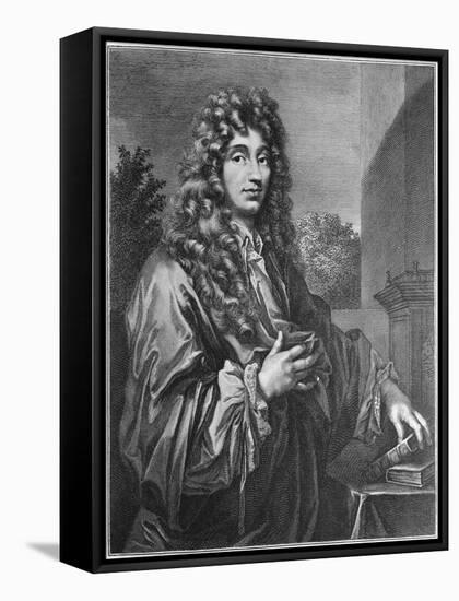 Portrait of Physicist Christiaan Huygens-null-Framed Premier Image Canvas