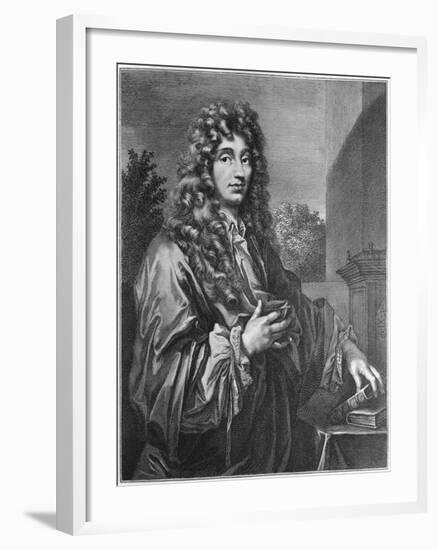 Portrait of Physicist Christiaan Huygens-null-Framed Giclee Print