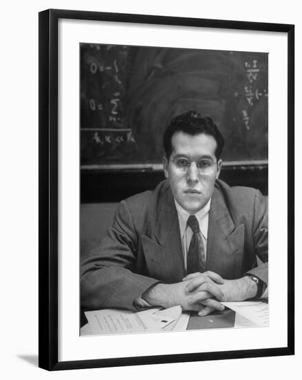 Portrait of Physicist Julian Schwinger-null-Framed Photographic Print