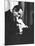 Portrait of Pianist Vladimir Horowitz at Piano with Poodle, Return to New York Concert Stage-Gjon Mili-Mounted Premium Photographic Print