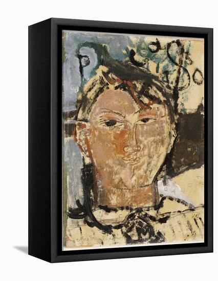 Portrait of Picasso, 1915-Amedeo Modigliani-Framed Premier Image Canvas