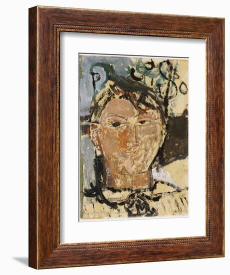 Portrait of Picasso, 1915-Amedeo Modigliani-Framed Giclee Print