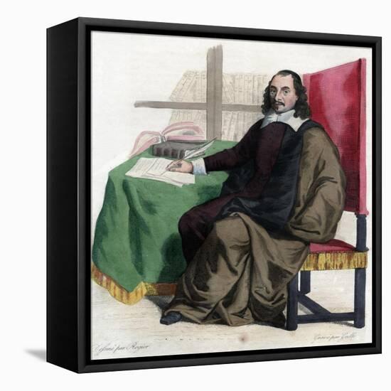 Portrait of Pierre Corneille (1606-1684), French playwright-French School-Framed Premier Image Canvas